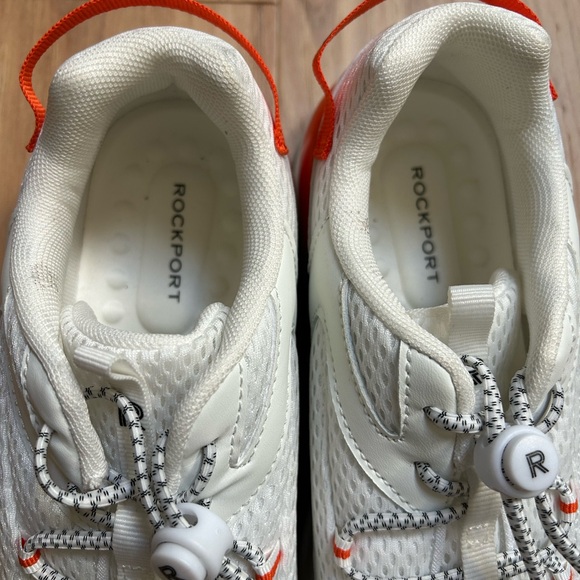 Rockport white and Orange Athletic Sneakers women’s size 7 or men’s size 5 - Picture 4 of 9